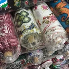 Silk cotton print fabric mulberry silk fabric silk printed fabric stock lot in keqiao