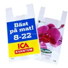 Factory sale packaging bag plastic compostable t-shirt bag roll
