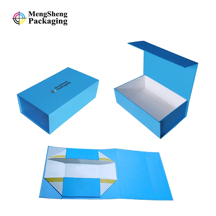 cake packaging cardboard magnetic rigid styleswith ribbon flat