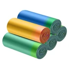 High Quality Colorful Recycled PE Garbage Bag Drawstring Trash Bag