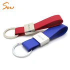 Custom Give Away Blank Leather Keychain Genuine Leather Keychain
