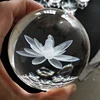 wholesale Custom Laser Carving 3D Image K9 Crystal Glass Ball for Wedding Gift Souvenir