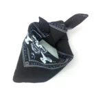 Multifunctional Promotional Cotton Black Bandana