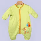 Long sleeve romper organic cotton baby girl clothes winter romper muslin sleeping bag