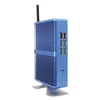 New Blue case Fanless i5 Mini PC Intel Core 7200U barebone system Computer WIFI&Bluetooth