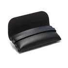 4 Colors Luxury Custom Logo Soft Eyeglass Case Vintage Glasses Pouches PU Eyewear Bag Leather Sunglasses Case