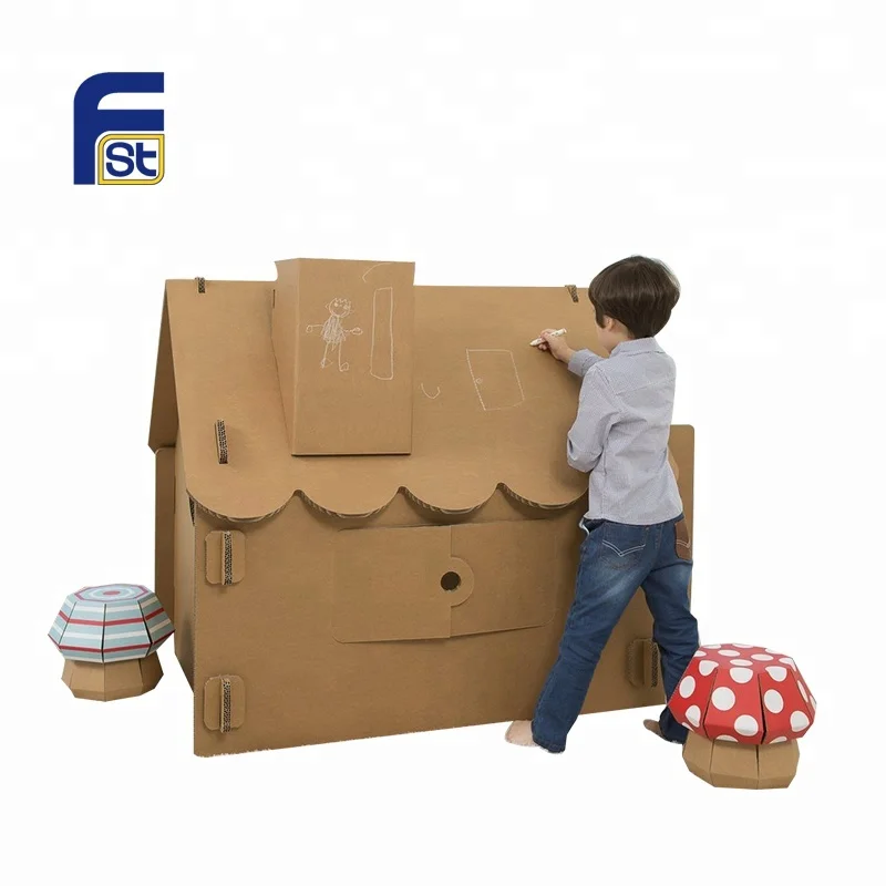 cardboard toy house