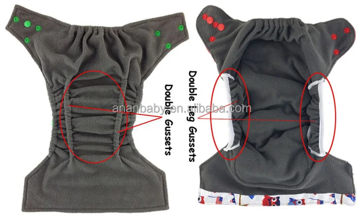 ホット販売ananbabyプリント無料サンプルカスタムベビー布おむつ/布ベビーおむつ再利用可能な 問屋・仕入れ・卸・卸売り