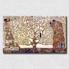 Canvas Painting for Wall Wholesale Oil Painting Wall Art Canvas Prints Gustav Klimt Tree of Life for Home Decor