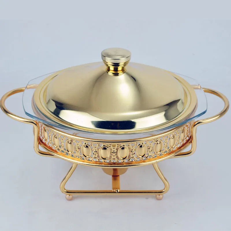Sale Promotion Chafing Serving Dish Cutstomized Galss and Ceramic