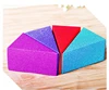 Frosted and Brilliant Colored Triangle Paper Candy Box Cake Boxes for Wedding Christmas