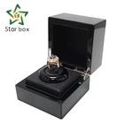 HW188 Luxury 9mm MDF wooden jewelry packaging box ring box
