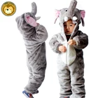 Groothandel OEM cosplay kids olifant animal onesie kleding kostuum