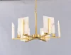 UL/SAA/VDE E14 copper hanging pendant light with marble shades