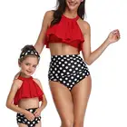 Family Matching Mom Girls Bathing Suit Mommy and Me swimwear kids swimwear 2019