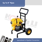 High Efficient 1100W Induction Type Electric Sectional Drain Cleaner Machine For Sale