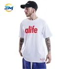 Mens 100% organic cotton short sleeve white color logo screen printed t shirt