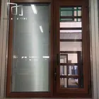 Teeyeo Luxury Wood Color PVC Casement tempered glass Window