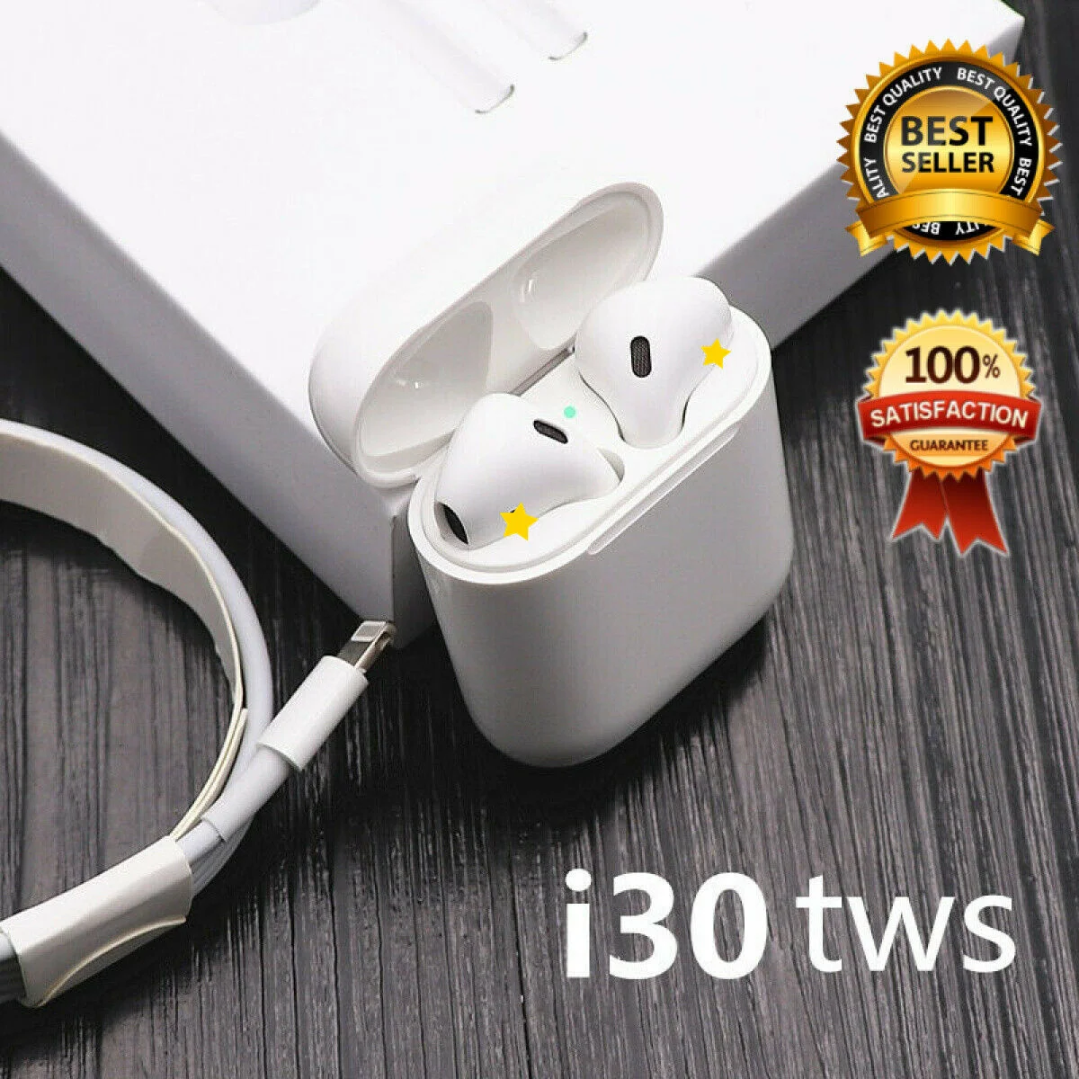 Best Sell In Europe USA 2019 Twin TWS Ear Phones Super Bass Bt V5.0 Headphone Wireless Earbuds TWS i30 Mini Bluetooth Earphones - ANKUX.COM