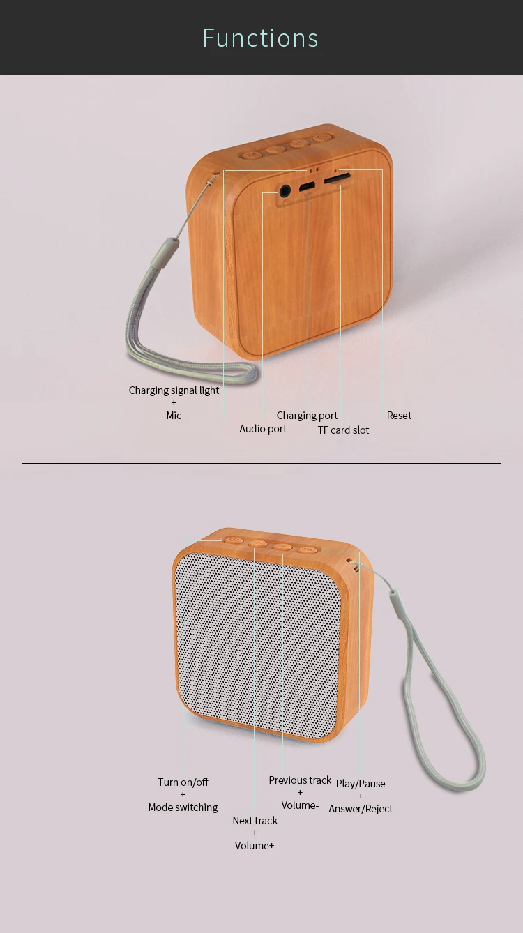 Amazon Trending Newest Low price Speaker Outdoor Portable Wireless BT Speaker A70 - ANKUX.COM