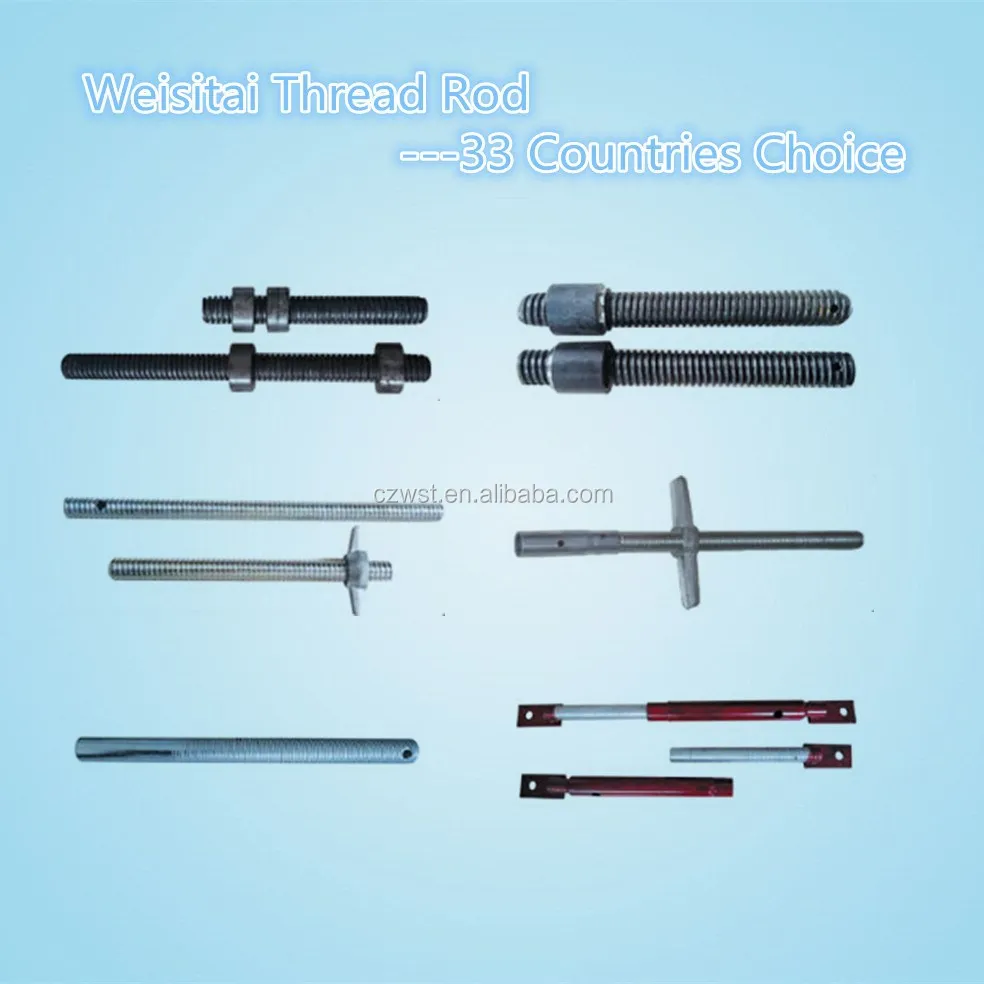 Steel Galvanized Adjustable Scaffold Thread Rod & Studs Buy Scaffold