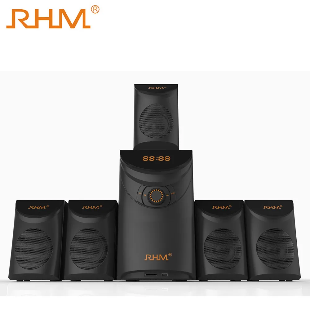 RHM 35W 5.1 Wireless Speaker Surround Home Theater With FM/BT/SD/USB/AUX/Remote Control - ANKUX.COM