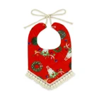 Newest Double-Sided Print Tassel Cheap Baby Bandana Bibs Cotton Wholesale Infant Bibs
