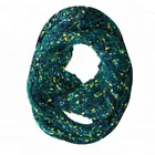 New desgin Winter knitted fancy yarn neck warmer circle scarf infinity scarf