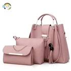2019 Wholesale New fashion shoulder Messenger pu bag ladies multi piece bag
