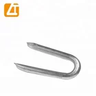 galvanized u type iron wire nails fence poultry netting staples