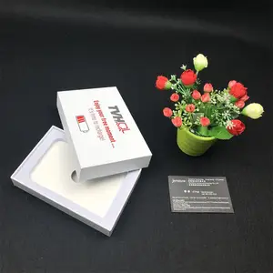 lid with bottom tray insert cardboard gift box for power bank