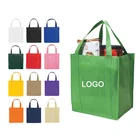 Super September sale customised logo christmas image pictures printing non woven fabric carry bag