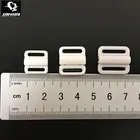 White Plastic buckle bra front closure clasps