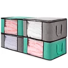 Durable Foldable Fabric Bedside Duvet Clothes Storage Bag Organizers