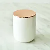 Wholesale colorful marble candle jar with lid new candle making jars