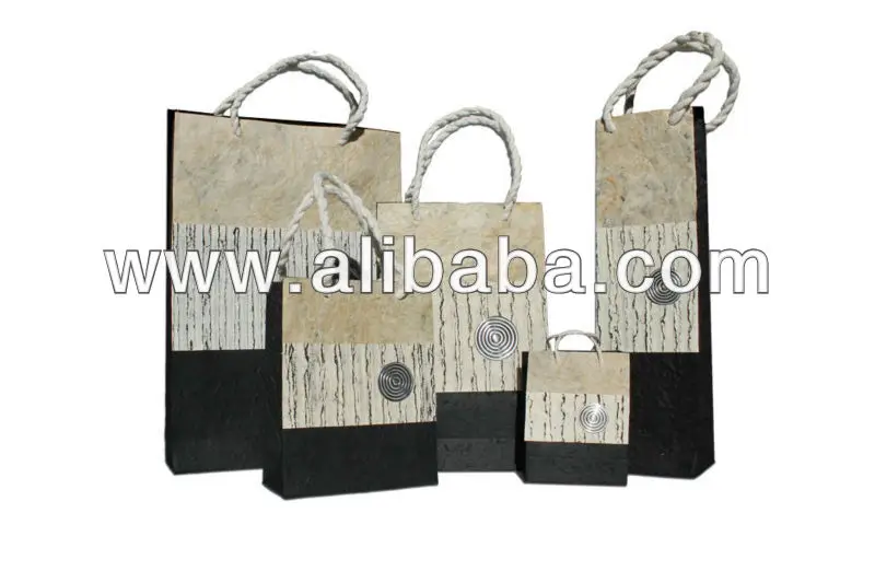 handmade gift paper bag wine bag