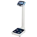 Ultrasonic Digital body weight height scale with printer