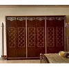 YB26 Luxury royal Italian mahogany 6 Door big Wardrobe Cabinet/ European Classic Wood closet large Wardrobe Armoire