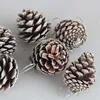 Christmas decoration small wooden pine cone hanging decoration christmas tree ornament