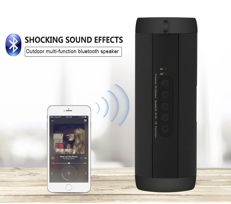 ANCREU New Portable speaker,Electroplating Stainless Steel 10W BT 5.0 TWS True Wireless Speaker - ANKUX.COM