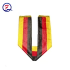 Polyester Satin Printing World Cup Sport Teams Promotional Football Fan Scarf