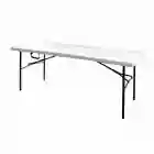 High Quality Plastic Customized White Outdoor 6Ft Folding Tables With Straight Leg