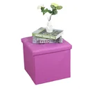 New arrived wholesale handmade synthetic leather living room ottoman storage stool small sitting stool