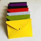 Snap Button Design Soft Envelope Bag Felt File Holder A4 Felt Document Bag File Folder