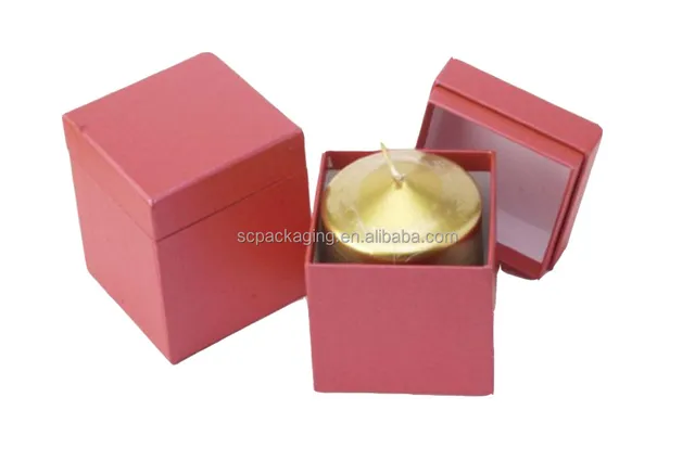 custom glass candle box gift packaging