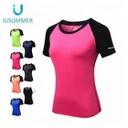 High Quality Fast Dry Good Design Womens Yoga Fitness Sport Gym Tshirt