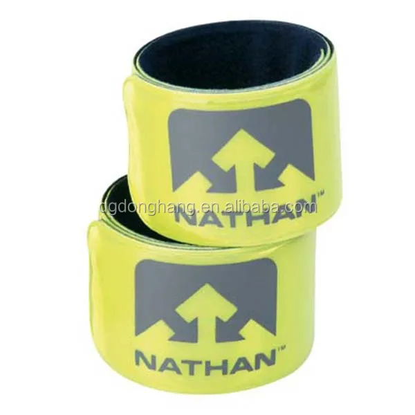 custom reflective material wrist slap bands