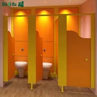 Kindergarten school nursery hpl toilet cubicles partition material