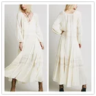 Lace Dresses V Neck Dresses V Neck Long Sleeve Cotton White Lace Dresses For Mother Of Bride NT6185