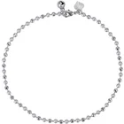 75985 xuping copper alloy bead ball anklet, rhodium plated woman body jewelry
